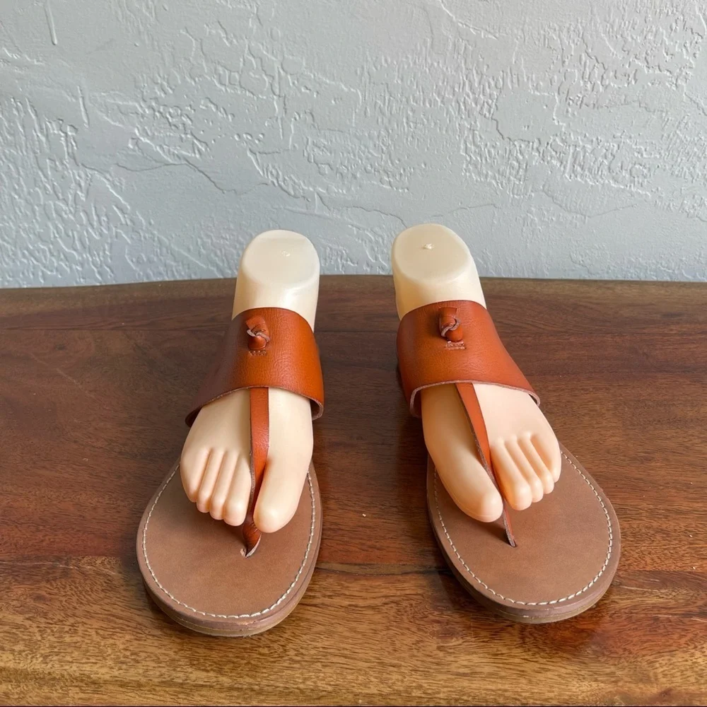 Massimo Supply Co.  Brow Leather‎ Sandals Size: 10 - Picture 6 of 6